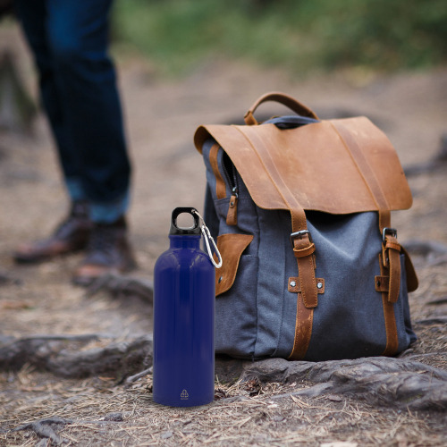 Butelka sportowa 500 ml z karabińczykiem | Brenda Granatowy VA099-04 (1)