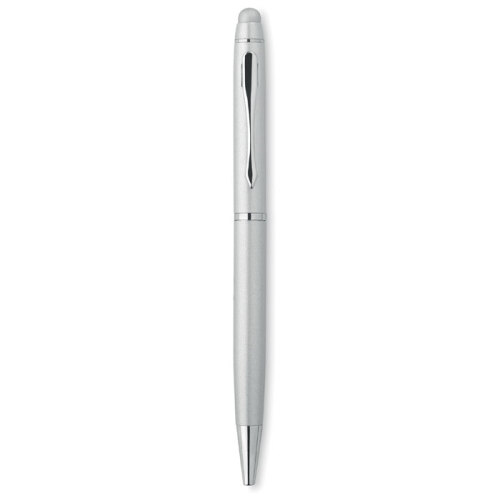Aluminiowy długopis w tubie srebrny MO8632-14 