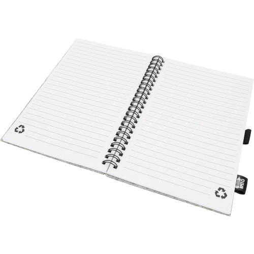 Notatnik A5 w linie BRENDA Szary 2374407 (1)