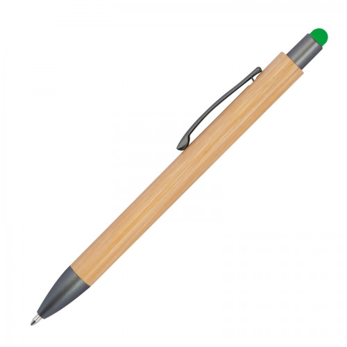Długopis drewniany touch pen LUCIO Zielony 1219409 (2)