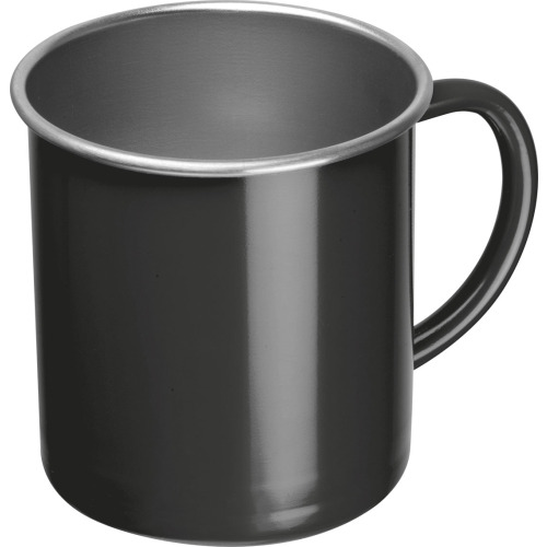 Kubek stalowy 350 ml TREZZO Czarny 438003 