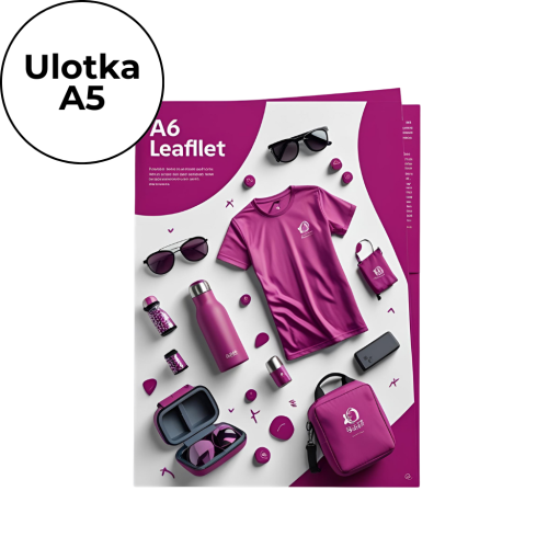 Ulotka cięta fullprint Wielokolorowy PUP25.02A5 