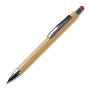Bambusowy długopis Stylus New york Czerwony