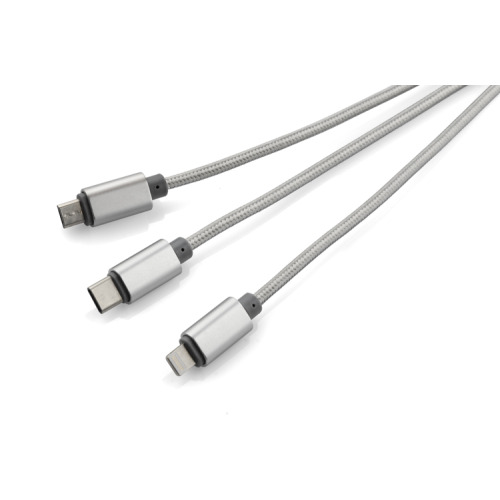 Kabel USB 3 w 1 TALA Srebrny 09071-00 (2)