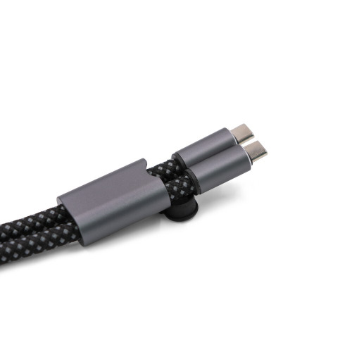 Kabel do ładowania i synchronizacji BrandCharger Lany Wristband Charge Grafitowy VA554-15 (8)