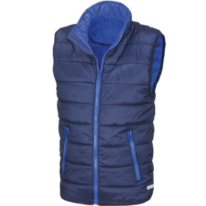 Bezrękawnik Pikowany Wodoodporny Wiatroszczelny - Navy & Lime