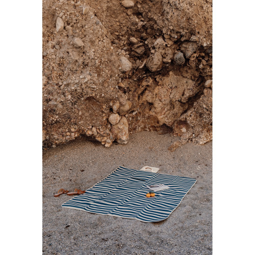 Koc piknikowy VINGA Alba RPET, duży Niebieski VG121-04 (4)