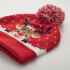 Świąteczna czapka z dzianiny czerwony CX1529-05 (4) thumbnail
