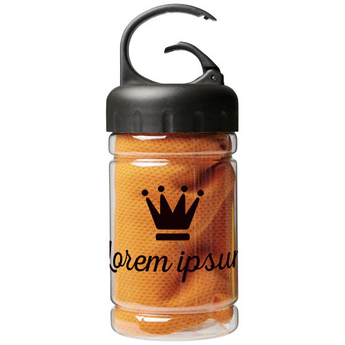 Ręcznik chłodzący Remy w pojemniku Pomarańczowy 12617008 (1)