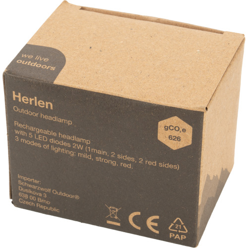 Latarka czołowa HERLEN Schwarzwolf Szary F2308800AJ307 (18)