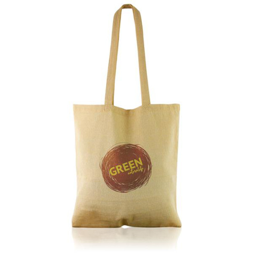 Bawełniana torba 150g z recyklingu z długą rączką / Recycot Zielony IP31111442 (2)