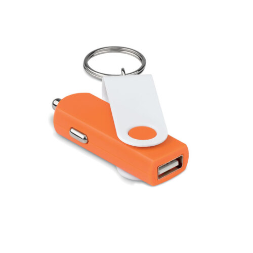Ładowarka samochodowa USB pomarańczowy MO8843-10 