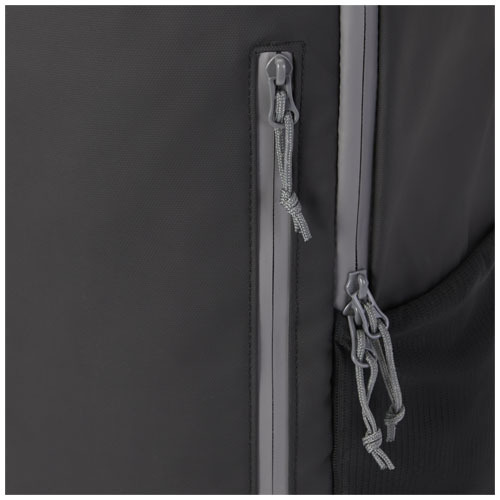 Aqua wodoodporny plecak z recyklingu z certyfikatem GRS na 15-calowego laptopa o pojemności 21 l Czarny 13004390 (6)