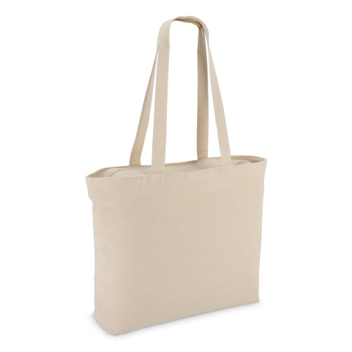 Torba bawełniana z zamkiem błyskawicznym OEKO-TEX® 47 x 11 x 35 cm 320 g/m² Ecru LT95384-N0054 (3)