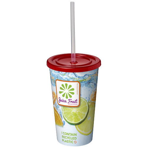 Kubek Brite-Americano® z podwójną ścianką o pojemności 350 ml Czerwony 21002702 