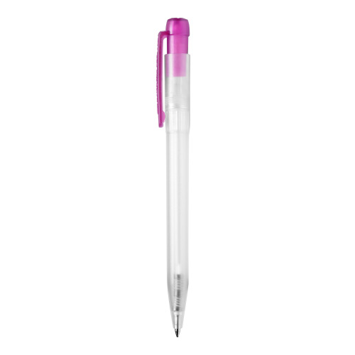 Długopis Ingeo TM Pen Clear przejrzysty Ecru / różowy LT87543-N5476 (3)