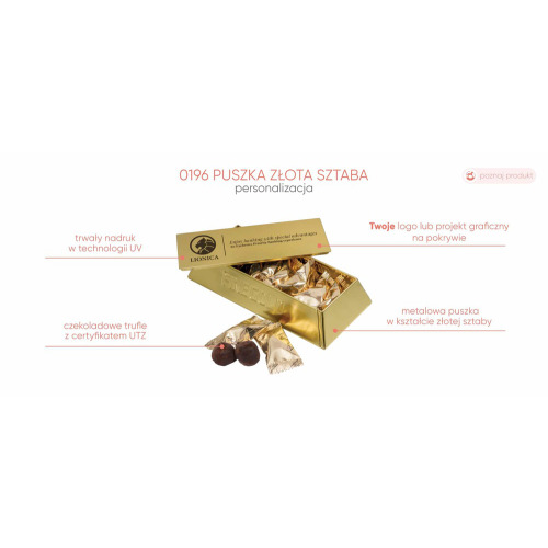 Bombonierka Puszka Złota Sztaba Wielokolorowy S0196/XM (8)