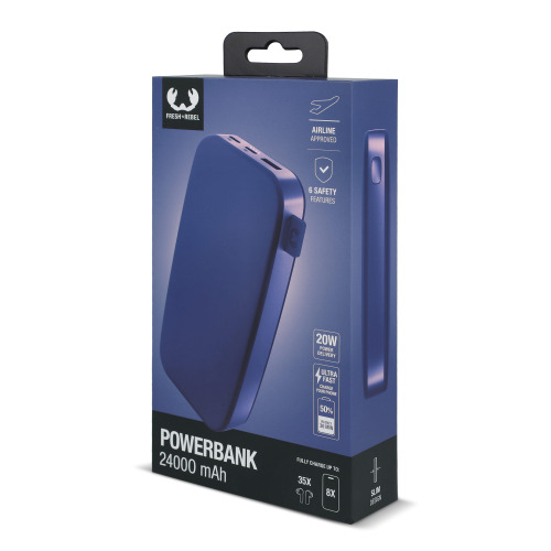 2PB24100 I Fresh 'n Rebel Powerbank 24000 mAh PD USB-C  Niebieski LT49404-N0011 (3)