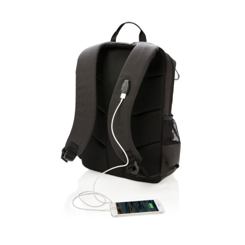 Plecak na laptopa 15" Lima, ochrona RFID czarny, szary P762.401 (4)