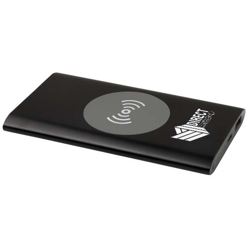 Juice bezprzewodowy powerbank o pojemności 4000 mAh Type-C z aluminium pochodzącego z recyklingu  Czarny 12438490 (1)