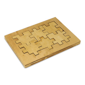 Drewniana kostka puzzle