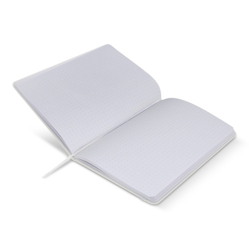Notatnik A5 PU z kartkami papieru w kropki Biały LT92064-N0001 (5)