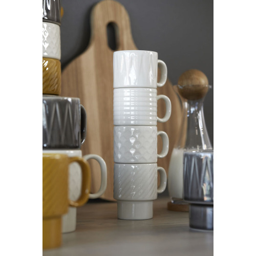 Filiżanka do espresso COFFEE & MORE 4-szt, biały Biały 5017880- (5)