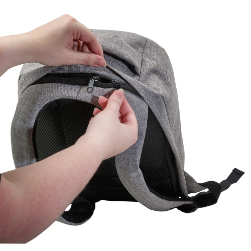 Plecak chroniący przed kieszonkowcami szary V0610-19 (15)