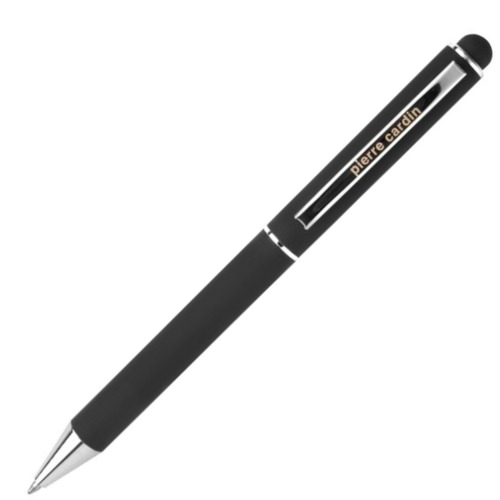 Długopis metalowy touch pen soft touch CLAUDIE Pierre Cardin Czarny B0102001IP303 