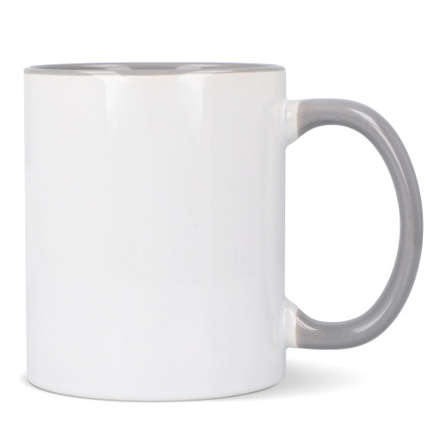 Kubek subli Oslo kolorowy w środku i uchwycie 300ml Biały / szary LT51164-N0161 (3)