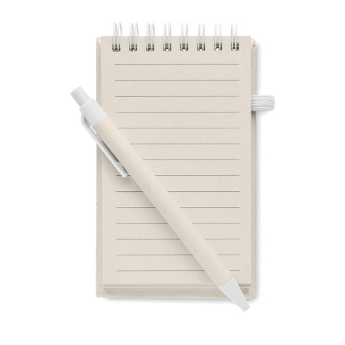 Notesy A6 z kartonu po mleku Biały MO6837-06 (3)