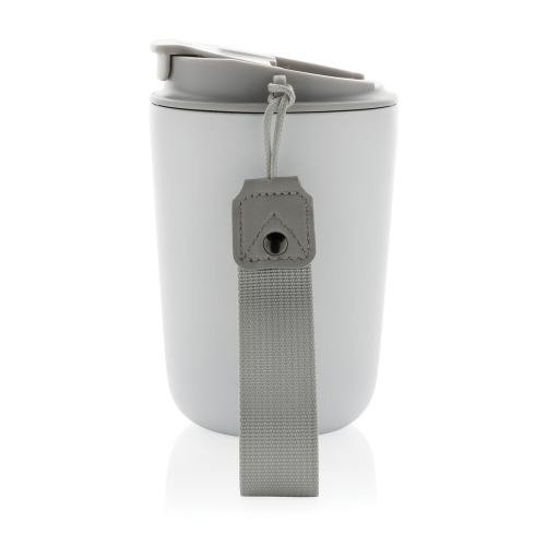 Kubek termiczny 380 ml Cuppa, stal nierdzewna z recyklingu biały P435.023 (3)
