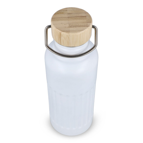Butelka termiczna ze stali nierdzewnej pochodzącej z recyklingu, 500 ml Biały LT98699-N0001 (7)