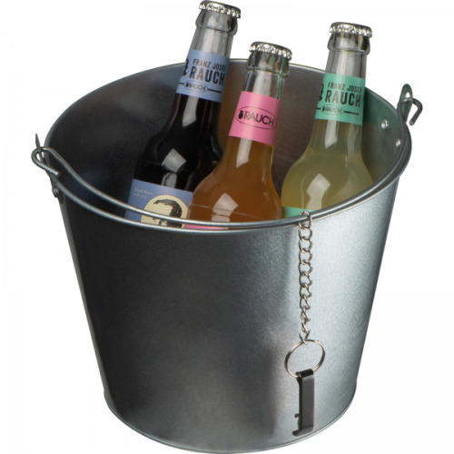 Wiaderko na lód 6000 ml i otwieracz do butelek JULITTA Szary 8386507 (2)