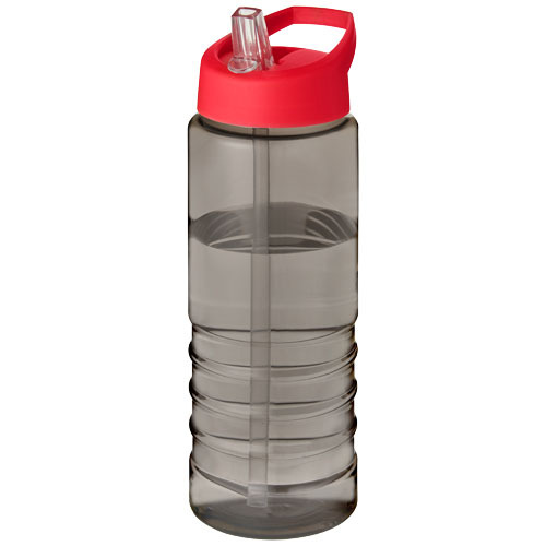 H2O Active® Eco Treble bidon z pokrywką z tutką o pojemności 750 ml  Ciemnografitowy 21048202 