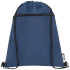 Plecak Ross  ściągany sznurkiem z plastiku z recyclingu Granatowy melanż 12051811 (2) thumbnail