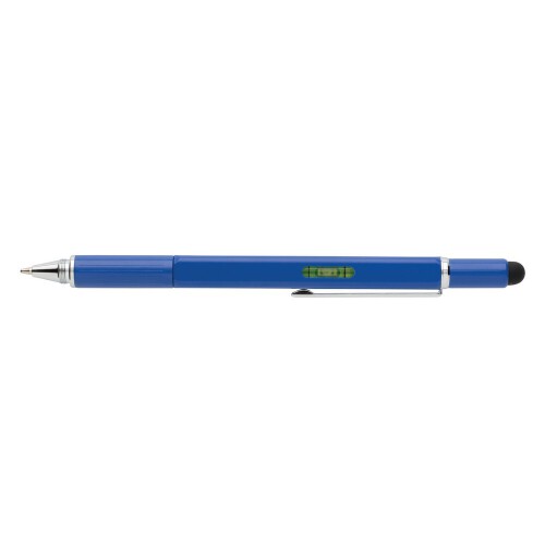 Długopis wielofunkcyjny, poziomica, śrubokręt, touch pen granatowy V1996-04 (7)