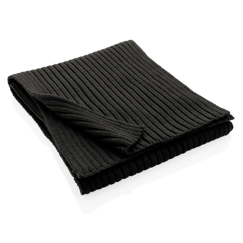Szalik z dzianiny AWARE™ Polylana® Czarny P453.441 (2)
