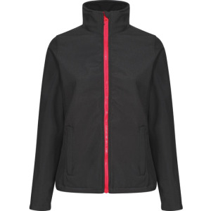 Kurtka Damska Softshell Wiatroodporna - Black & Black