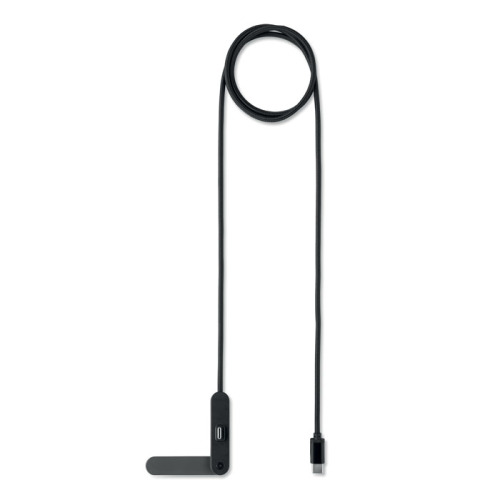 stojak na telefon z kablem USB-C o Czarny MO3192-03 (1)