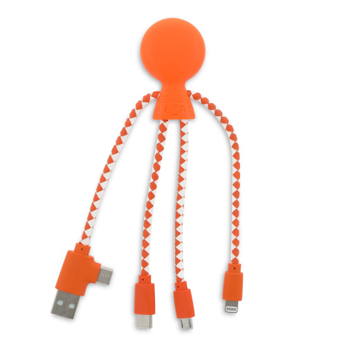 2081 | Xoopar Mr. Bio Charging cable Pomarańczowy LT41004-N0026 (7)