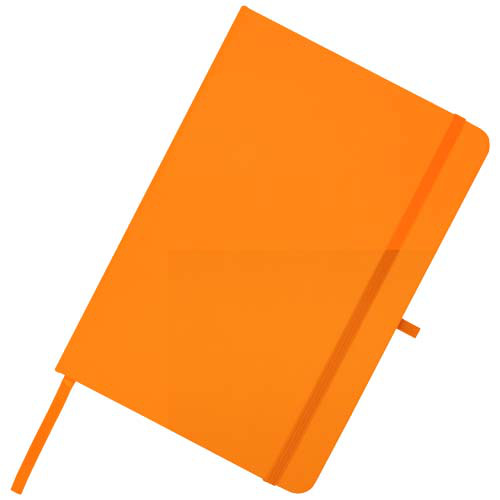 Teak notatnik A5 z twardą okładką z materiałów z recyklingu i stronami w linie Pomarańczowy 10601331 (5)