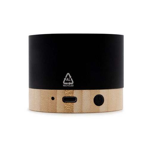 Głośnik bezprzewodowy 3W z aluminium z recyklingu | Jaquann Czarny VA112-03 (4)