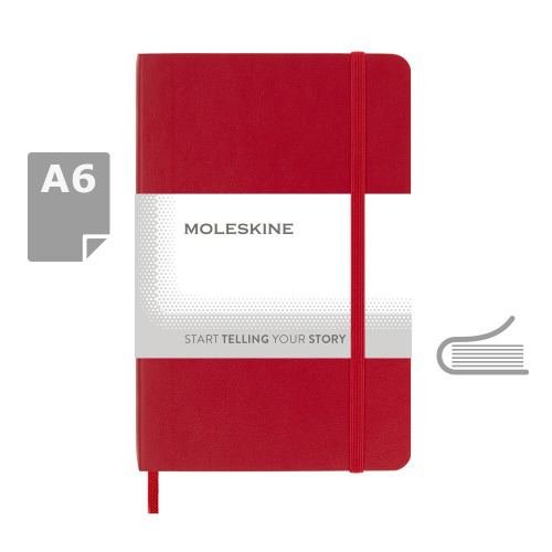 MOLESKINE Notatnik ok. A6 Czerwony VM205-05 