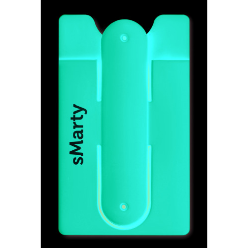 Silikonowy uchwyt na karty Czerwony MO9685-05 (3)