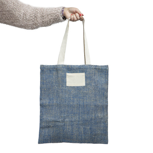 Torba z juty z rączkami 100% bawełny / ZigJute Royal blue IP31113864 (2)