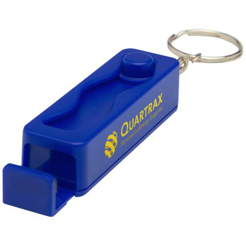 Aggia podstawka pod telefon z bambusa z zabawką sensoryczną z tworzyw sztucznych pochodzących z recyklingu Błękit królewski 12446053 (1)