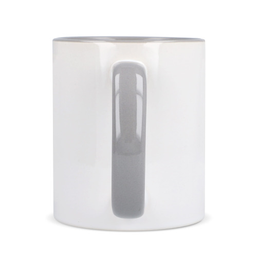 Kubek subli Oslo kolorowy w środku i uchwycie 300ml Biały / szary LT51164-N0161 (5)