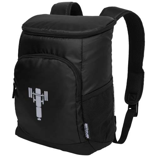 Plecak termoizolacyjny Chillpack na 18 puszek, z materiału z recyklingu z certyfikatem GRS, 16 l. Czarny 13013390 (1)