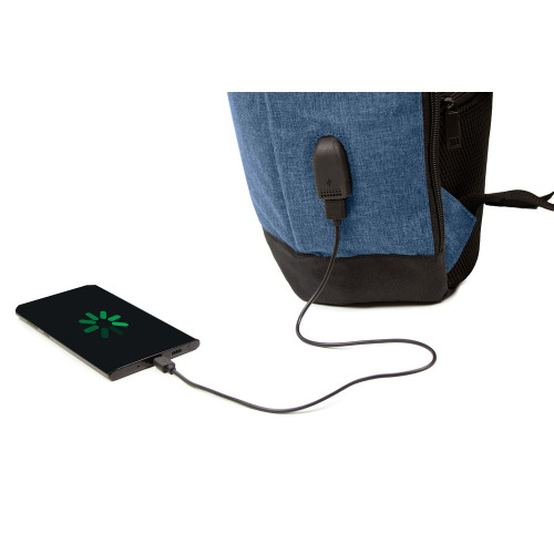 Plecak na laptopa 15,6" RPET B'RIGHT | Henry Granatowy V8298-04 (6)